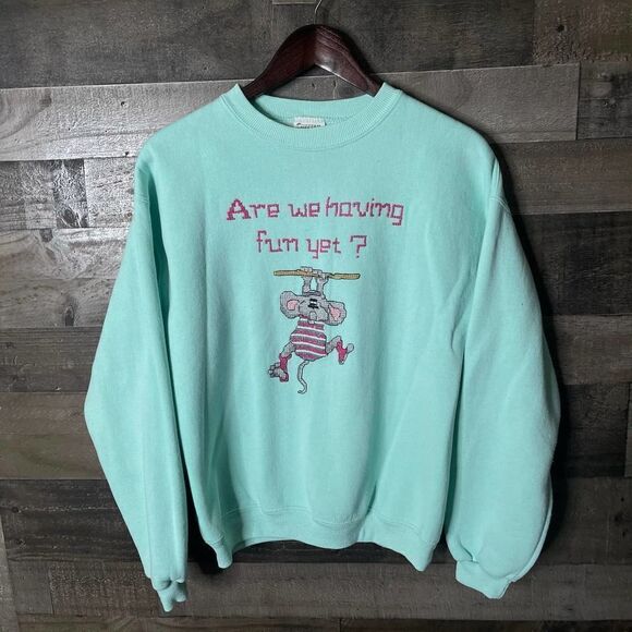 VTG Cheetah Crewneck Large - Picture 1 of 3